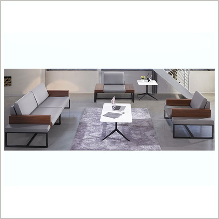 SOFA W18006-GREY PU  3SEATS W2200 X D800 X H790MM)