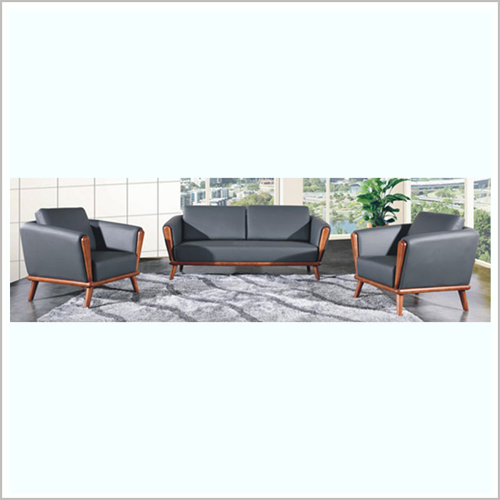 SOFA W18003-BLACK PU​​​    1SEAT W860 X D750 X H860MM