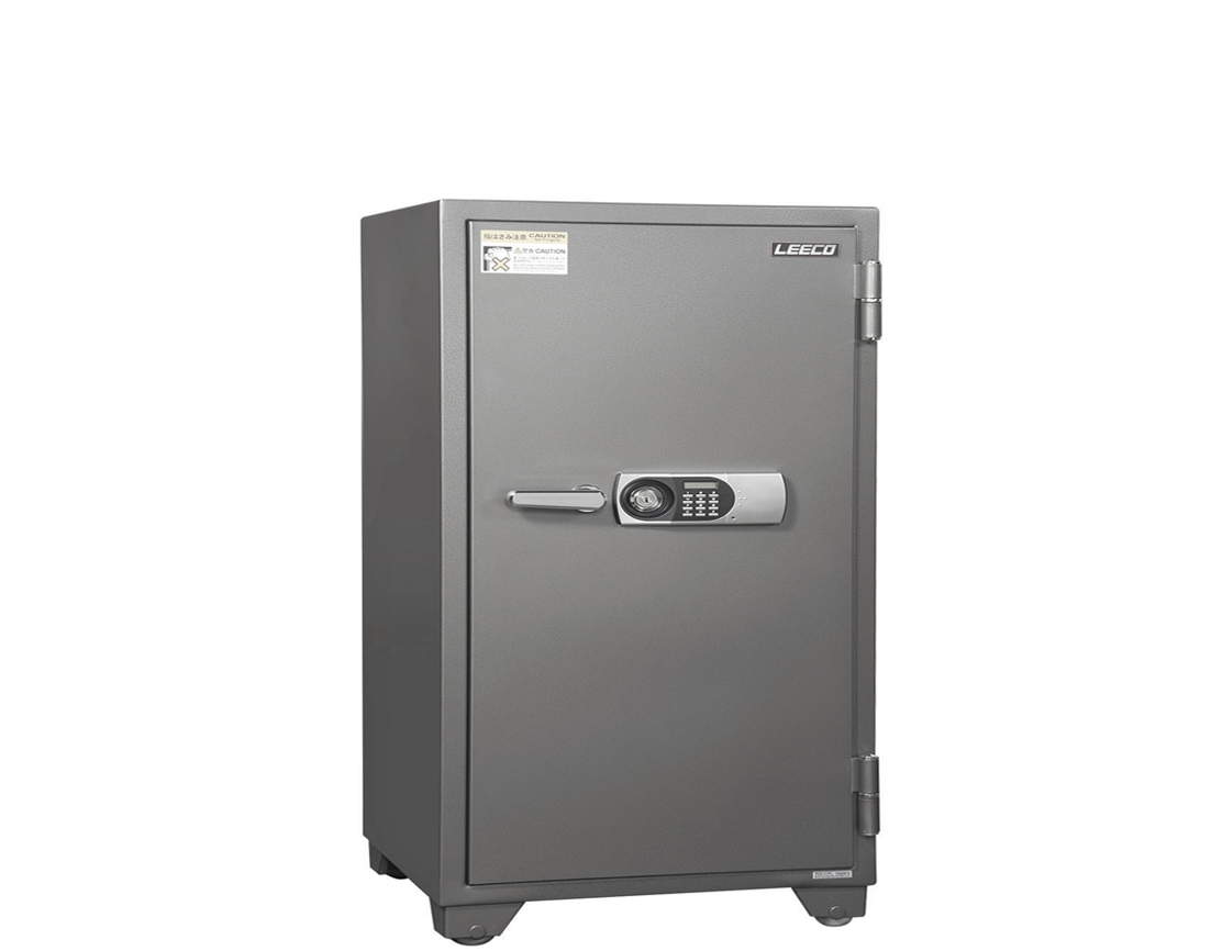 703-CPL Digital Lock With Siren Fire Resistant Safe 350kgs, 3 shelves and 1 drawer with key. Fire Resistant rate: 1010ºc/2Hour (W750xD698.5xH1300mm). Brand: LEECO. Made in Thailand.