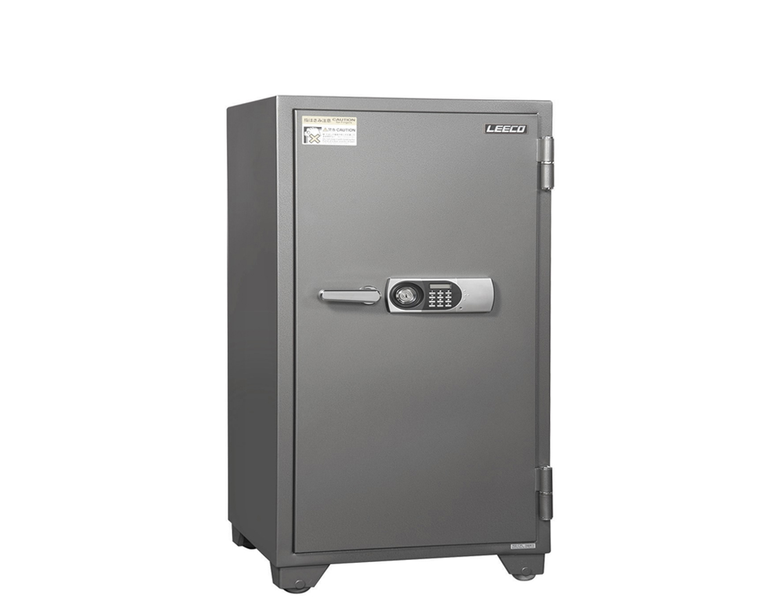 704-CPL Digital Lock With Siren Fire Resistant Safe 380kgs, 3 shelves and 1 drawer with key. Fire Resistant rate: 1010ºc/2Hour (W750xD698.5xH1448mm). Brand: LEECO. Made in Thailand.