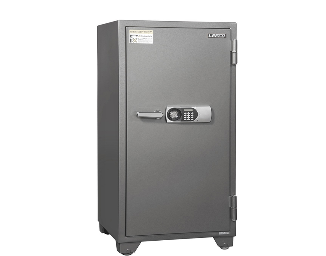 705-CPL Digital Lock With Siren Fire Resistant Safe 460kgs, 4 shelves and 1 drawer with key. Fire Resistant rate: 1010ºc/2Hour (W750xD698.5xH1750mm). Brand: LEECO. Made in Thailand.