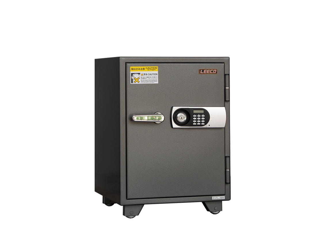 SD-CPL Digital Lock with Siren Fire Resistant Safe 105kgs, 1 shelves and 1 drawer with key. Fire Resistant rate: 1010ºc/2Hour (W463xD525xH665mm). Brand: LEECO. Made in Thailand
