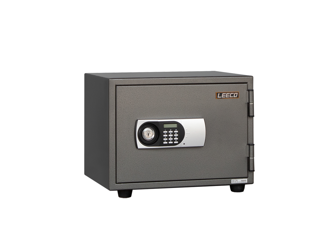 SS-CPL Digital Lock with Siren Fire Resistant Safe 53kgs, 1 Tray. Fire Resistant rate: 1010ºc/2Hour (W484xD433xH372mm). Brand: LEECO. Made in Thailand