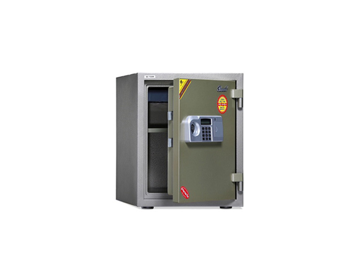 BS-T530W Digital Lock Fire Resistant Safe 67kgs, 1 shelf. Fire Resistant rate: 1010ºc/2Hour (W435xD440xH530mm). Brand: CENTURY. Made in Korea