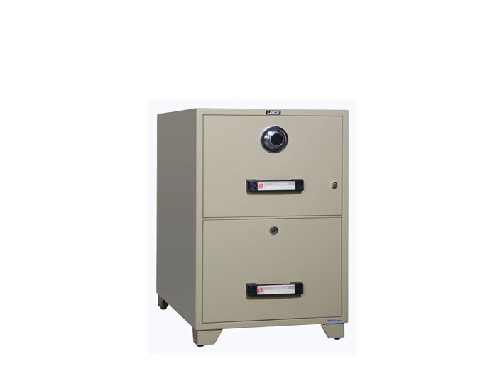TB4C-2D 2 Drawer Filing Dial Combination Lock Fire Resistant Safe 145kgs. Fire Resistant rate: 1010ºc/1Hour (W515xD787xH827mm). Brand: LEECO. Made in Thailand