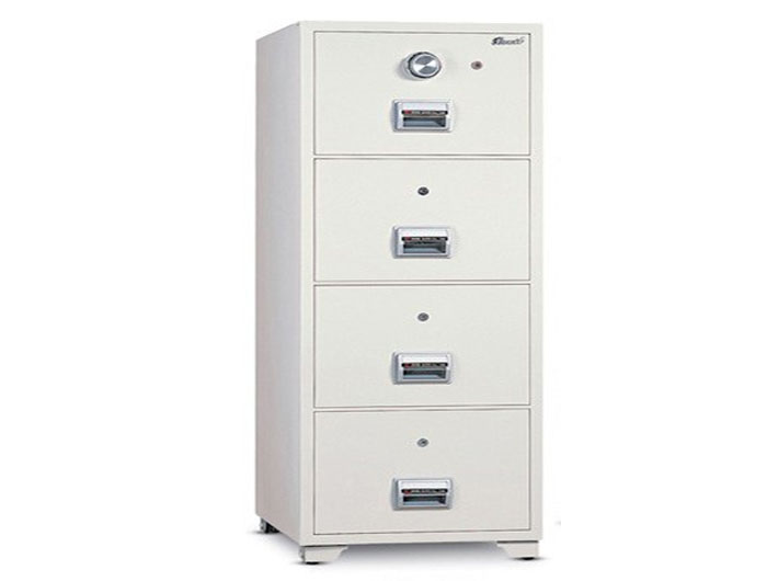 BIF400C 4 Drawer Filing Dial Combination Lock Fire Resistant Safe 330kgs. Fire Resistant rate: 1010ºc/1Hour (W540xD680xH1530mm). Brand: CENTURY. Made in KOREA