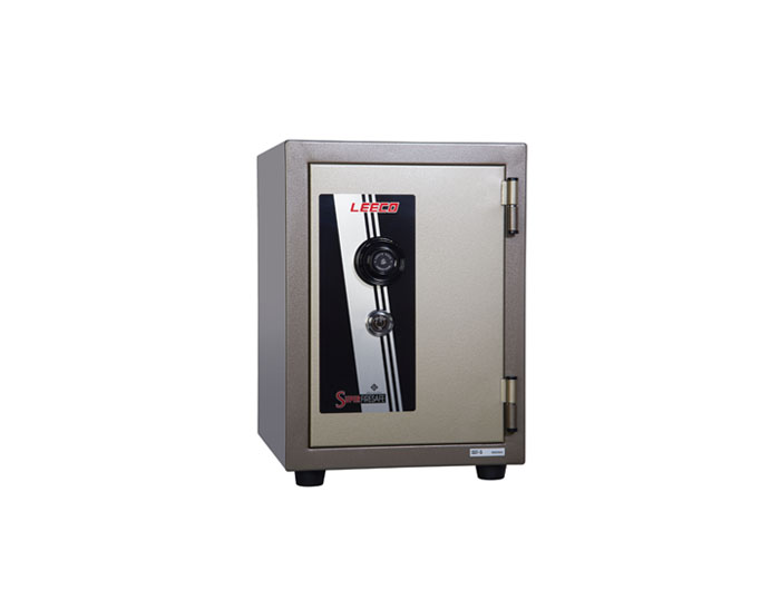 SST-S Dial Combination Lock Fire Resistant Safe 67kgs, 1 Tray. Fire Resistant rate: 1010ºc/2Hour (W370xD451xH538mm). Brand: LEECO. Made in Thailand