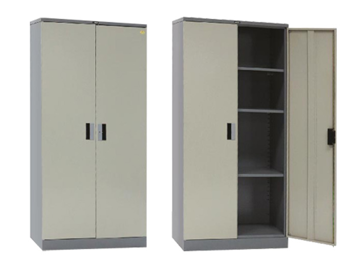 CB02 Steel Cupboard With Swinging Door (W914xD470xH1817mm). Brand: LEECO. Made In Thailand.