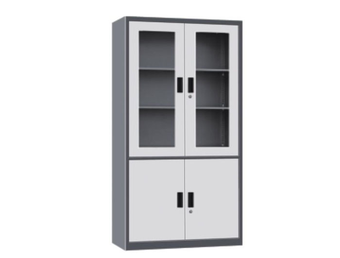 SC021-S Steel Cabinet Glass and Steel Swinging Door (W900xD450xH1850mm). Brand: STANDARD. Made In China.