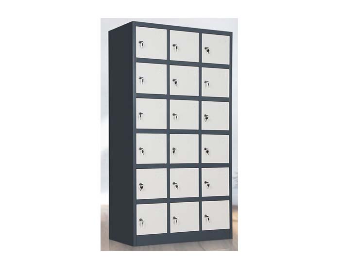 SLK118 Steel Locker 18 Doors (W900xD450xH1850mm). Brand: STANDARD. Made In China.