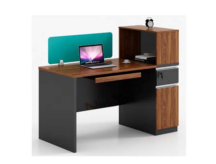 W36A-1 Workstation 1seat Melamine Wood (W1300xD600xH760/1120mm). Brand: CENTURY. Made In China.
