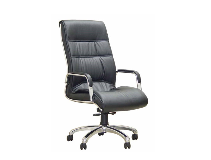 F9127 Half Italian Leather Chair (W640xD690xH1230mm). Brand: CENTURY. Made In China.