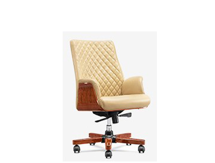 B046-MILK Executive Leather Chair (W650xD750xH1080mm). Brand: HAOSEN. Made In China.