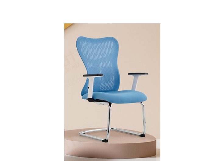 D098-1-BLUE Visitor Net Chair Chrome Leg. Brand: CENTURY. Made In China.