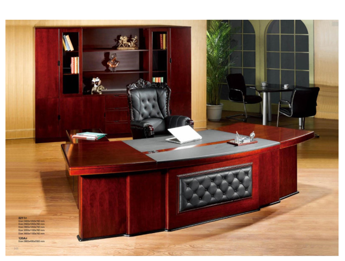 HS3211-2.4M EXECUTIVE DESK (W2400xD1000xH760mm). Brand: HAOSEN. Made in China.